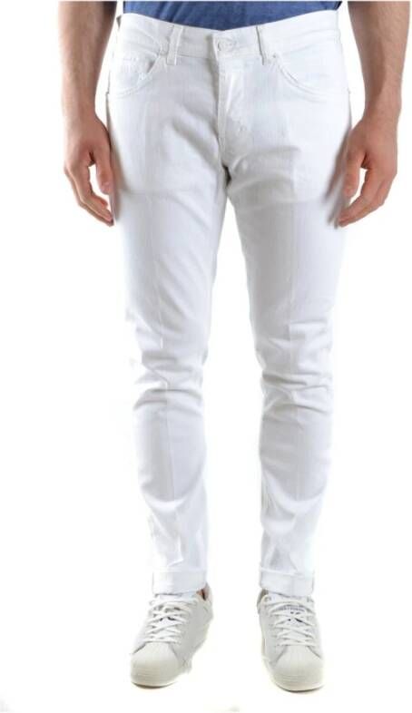 Dondup Slim-Fit Jeans White Heren