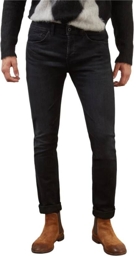 Dondup Slimfit-jeans Zwart Heren