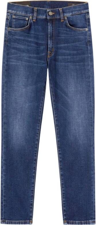 Dondup Skinny Jeans voor Dames met Logo Detail Blue Dames