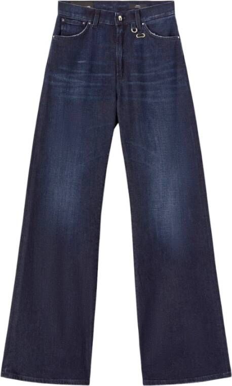 Dondup Straight Jeans Blauw Dames