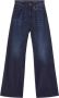 Dondup Blauwe Wide Leg Jeans met Gouden Accessoire Blue Dames - Thumbnail 1