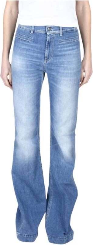 Dondup Straight Jeans Blauw Dames
