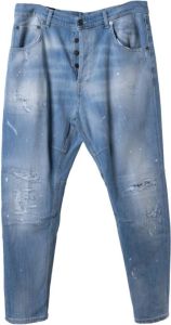 Dondup Straight Jeans Blauw Heren