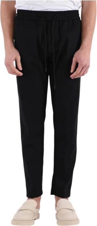 Dondup Zwarte Broek met Elastische Taille Black Heren