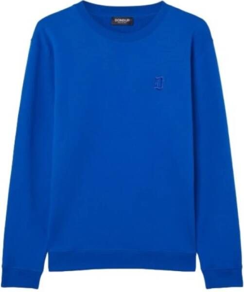 Dondup Blauwe Crewneck Sweater Uf641 Kf0196 Fs6.811 Blue Heren
