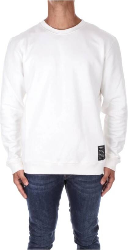 Dondup Heren Sweatshirt met Logo Wit White Heren