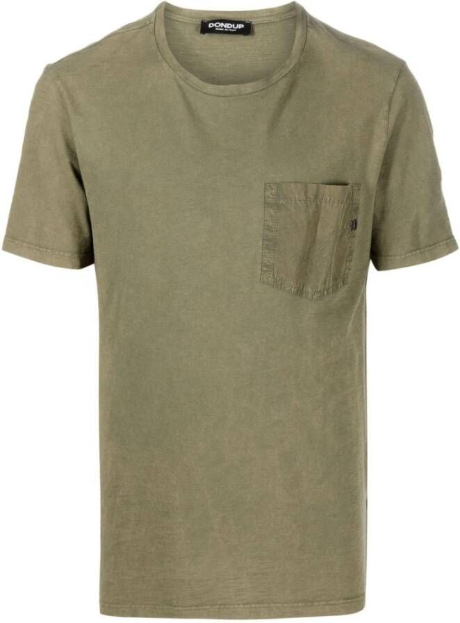 Dondup T-Shirts Groen Heren