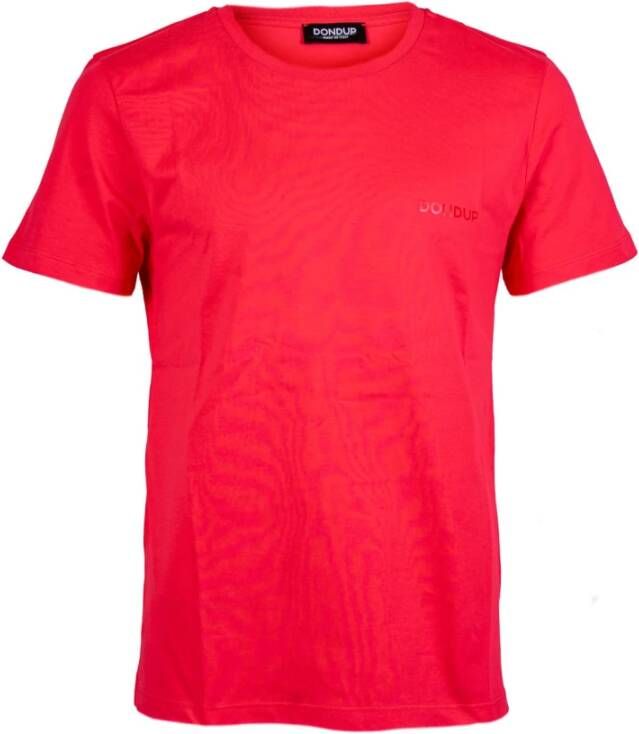 Dondup Rode T-shirts en Polos Red Heren