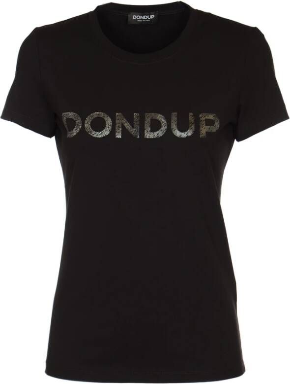 Dondup T-Shirt Klassiek Model Black Dames