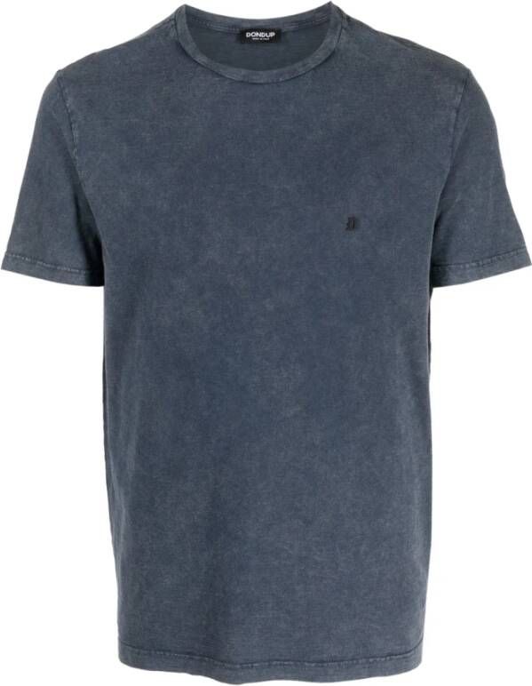 Dondup T-Shirts Blauw Heren