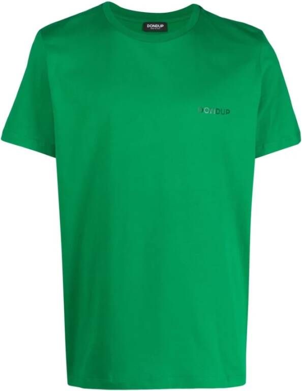 Dondup T-Shirts Groen Heren