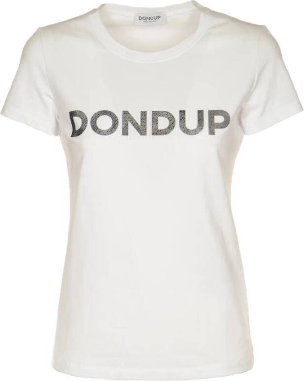 Dondup Klassieke Witte Dames T-shirt Collectie White Dames