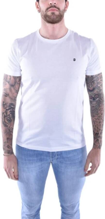 Dondup Regular ronde hals korte mouwen T-shirt White Heren