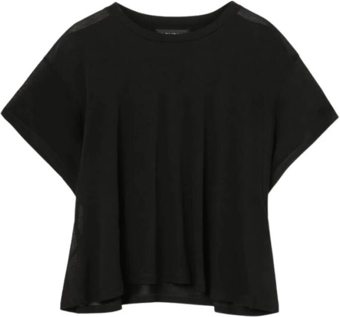 Dondup T-Shirts Klassieke Collectie Black Dames