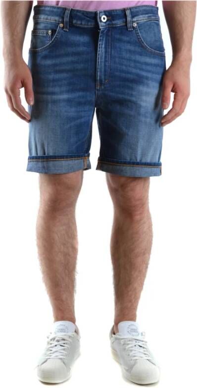 Dondup Stijlvolle Denim Shorts voor Mannen Blue Heren