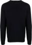 Dondup Wollen trui met geribbelde details Blauw Heren - Thumbnail 3
