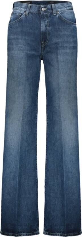 Dondup Blauwe Distressed Skinny Jeans Ss23 Blue Dames