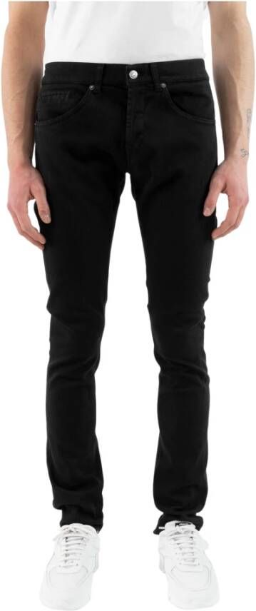 Dondup Up232-Bs0030U-Ptd Jeans slim Zwart Heren