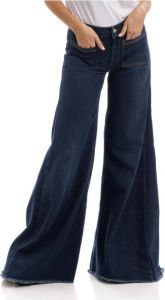 Dondup Wide Jeans Blauw Dames