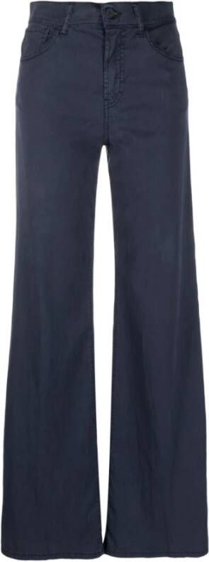 Dondup Wide Trousers Blauw Dames