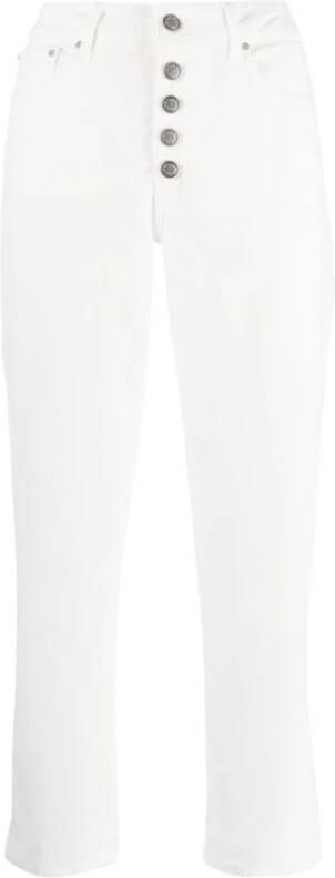 Dondup Witte Cropped Jeans White Dames