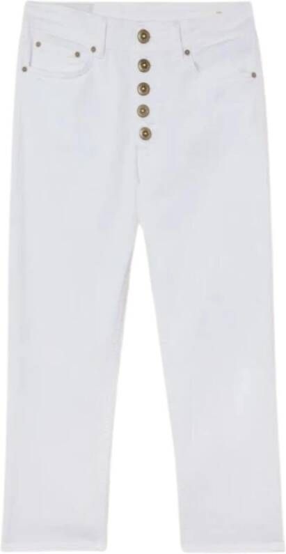 Dondup Witte Jeans voor Dames Onderscheidende en Stijlvolle Look White Dames