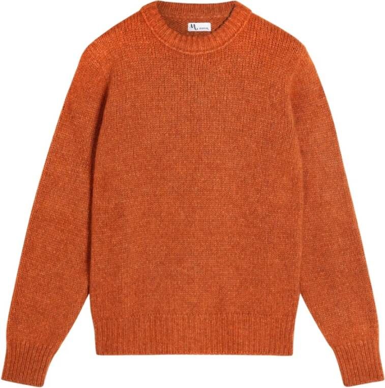 Doppiaa Aappio Wool en Alpaca Sweater Oranje Heren