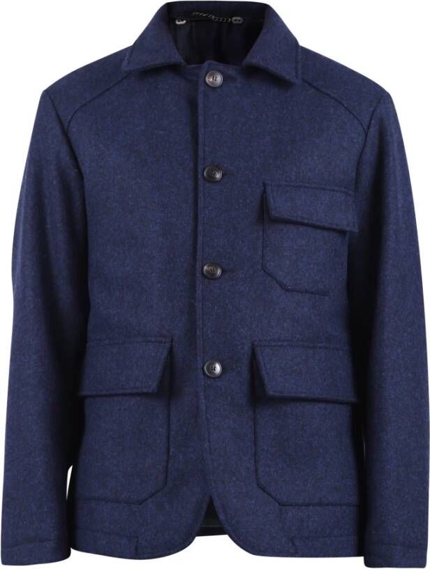 Doppiaa Blazerjas Blauw Heren