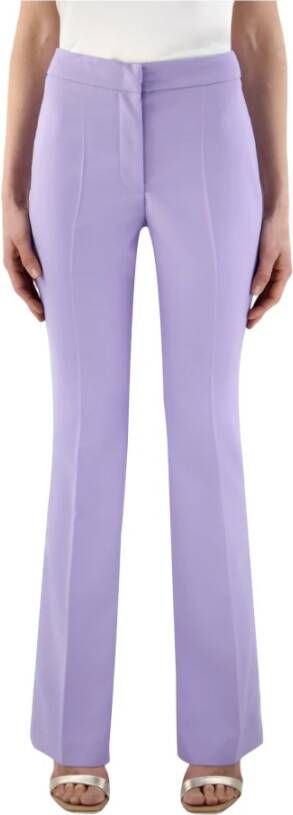 Doris S Claudia wijd uitlopende broek Purple Dames