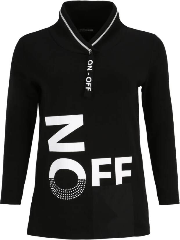 Doris Streich Sweatshirt lange mouwen Van zwart