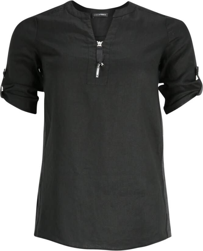 Doris S T-Shirts Zwart Dames