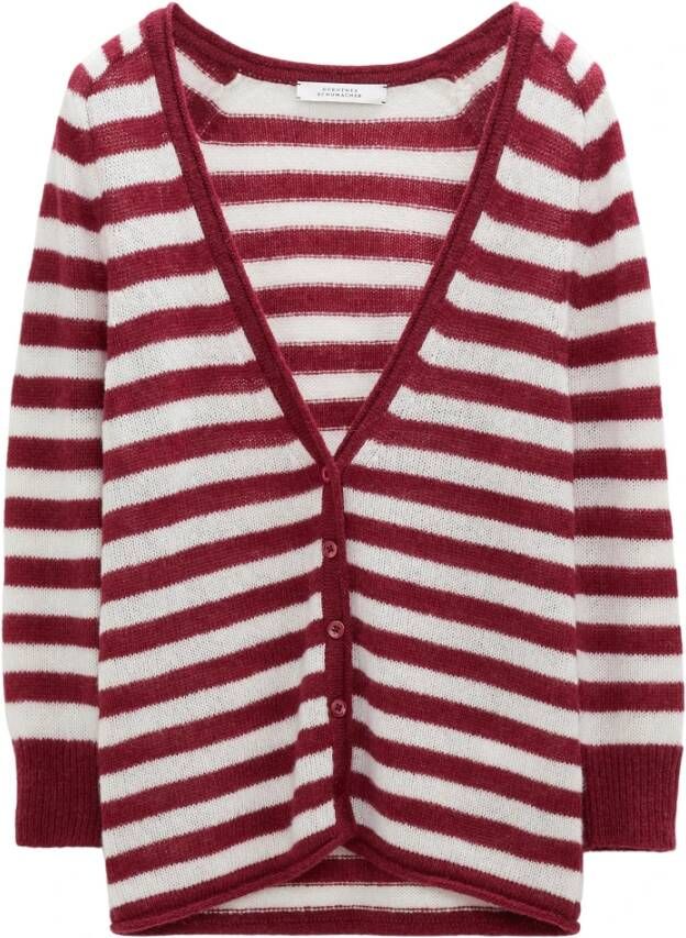Dorothee schumacher Fresh Stripes Cardigan Red Dames