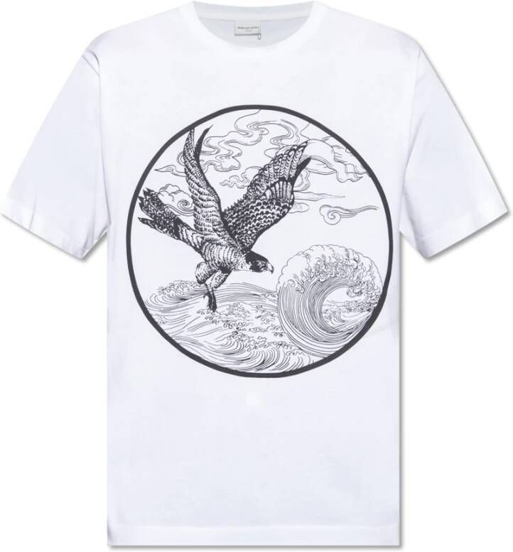 Dries Van Noten Bedrukt T-shirt White Heren