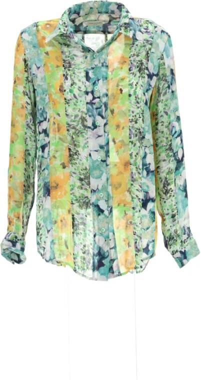 Dries Van Noten Celinda Patch Damesblouse Yellow Dames