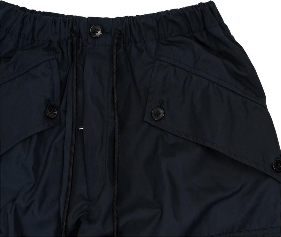 Dries Van Noten Navy Blauwe Cargo Broek Blue Heren - Foto 3