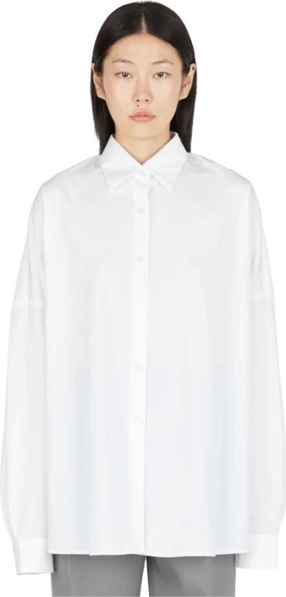 Dries Van Noten Katoenen Cocon Shirt White Dames