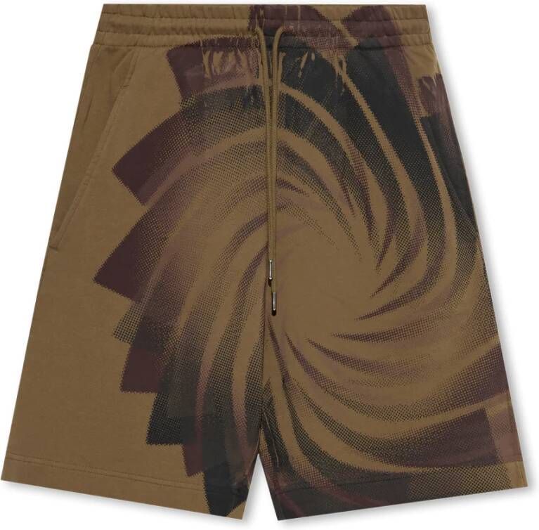 Dries Van Noten Katoenen shorts Groen Heren