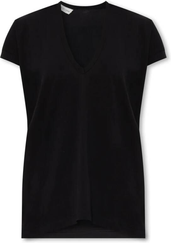 Dries Van Noten Katoenen T-shirt Zwart Dames