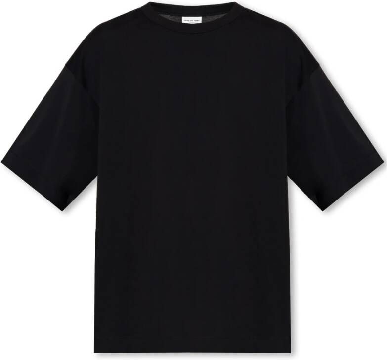 Dries Van Noten Katoenen T-shirt Zwart Heren