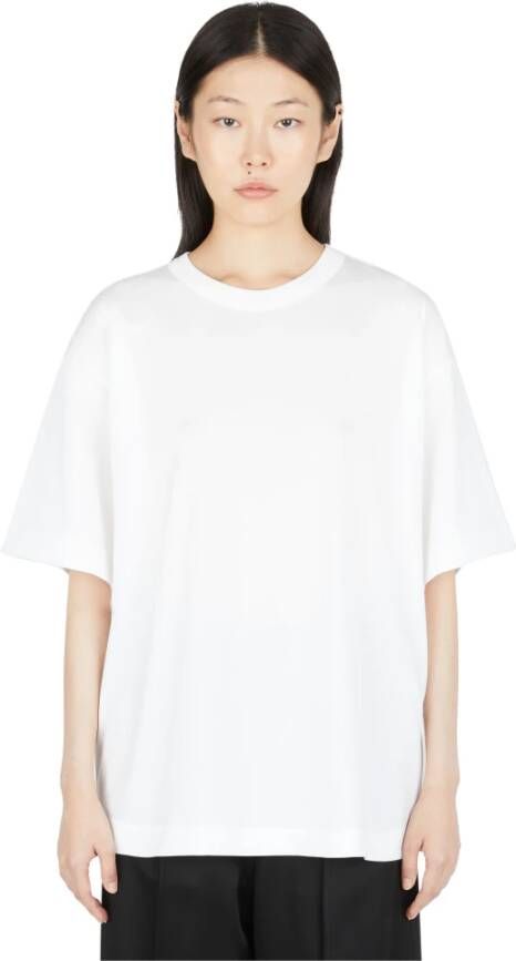 Dries Van Noten Oversized Katoenen T-shirt White Dames