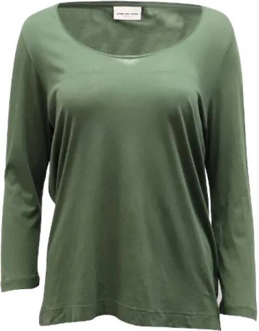 Dries van Noten Pre-owned Cotton tops Groen Dames