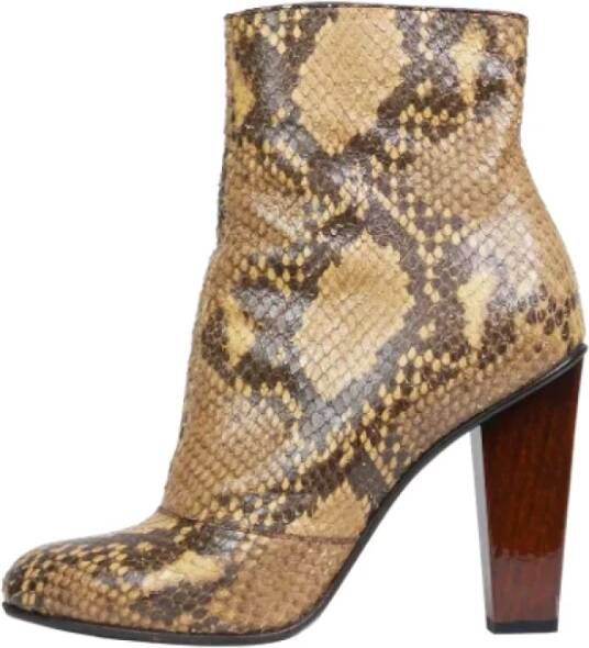 Dries van Noten Pre-owned Leather boots Bruin Dames