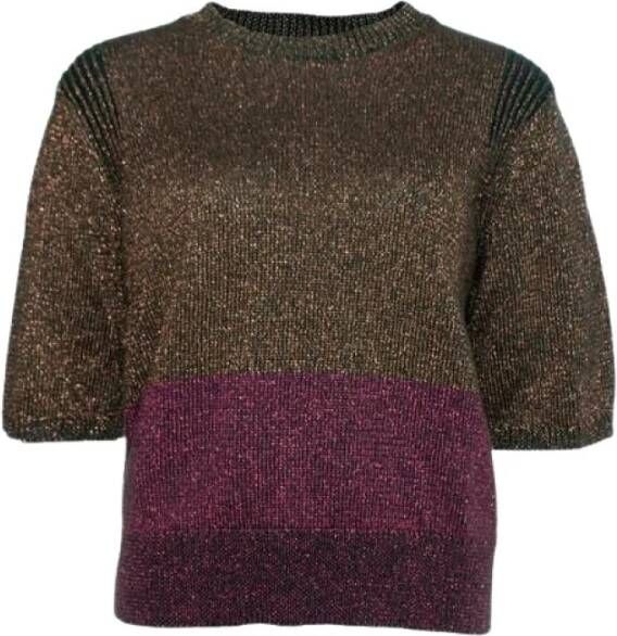 Dries van Noten Pre-owned Pre-eigenaarcottontops Bruin Dames
