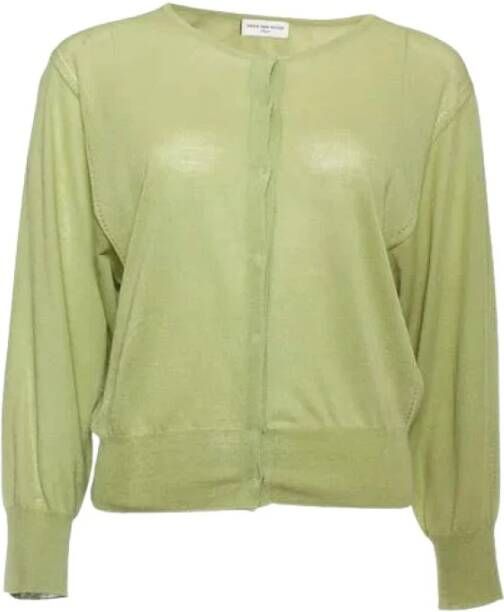 Dries van Noten Pre-owned Pre-eigenaarcottontops Groen Dames