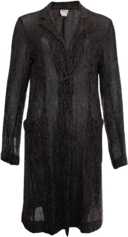 Dries van Noten Pre-owned Pre-eigenaarwoolouterwear Zwart Dames