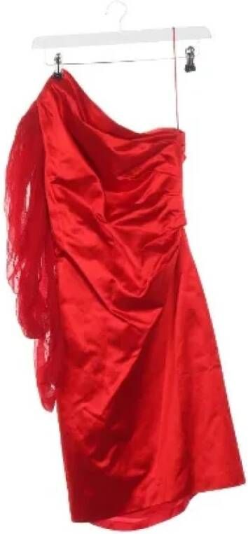Dries van Noten Pre-owned Cotton dresses Rood Dames