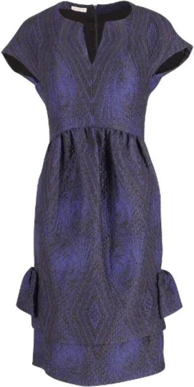 Dries van Noten Pre-owned Wool dresses Blauw Dames