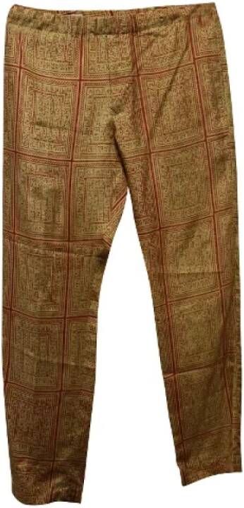 Dries van Noten Pre-owned Silk bottoms Bruin Dames