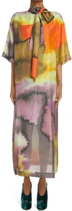 Dries van Noten Pre-owned Silk dresses Meerkleurig Dames