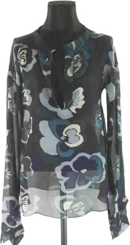Dries van Noten Pre-owned Silk tops Zwart Dames